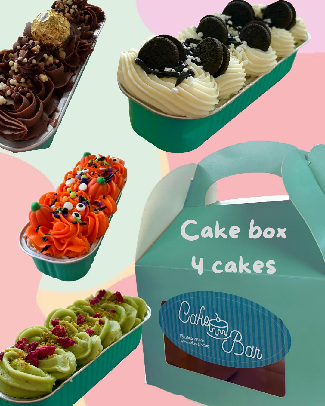 Assorted Cake Box –Box of 4